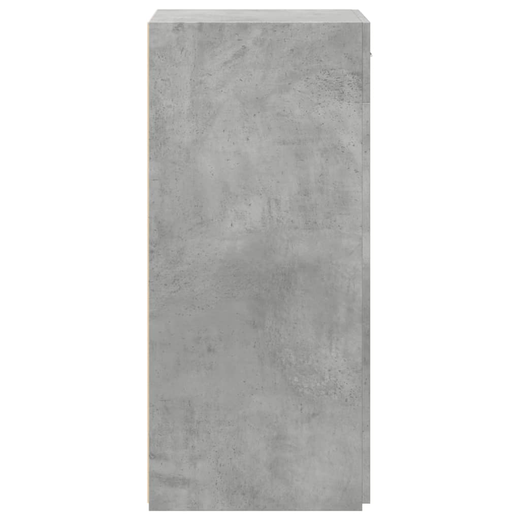 Dulap, gri beton, 50x42,5x93 cm, lemn prelucrat