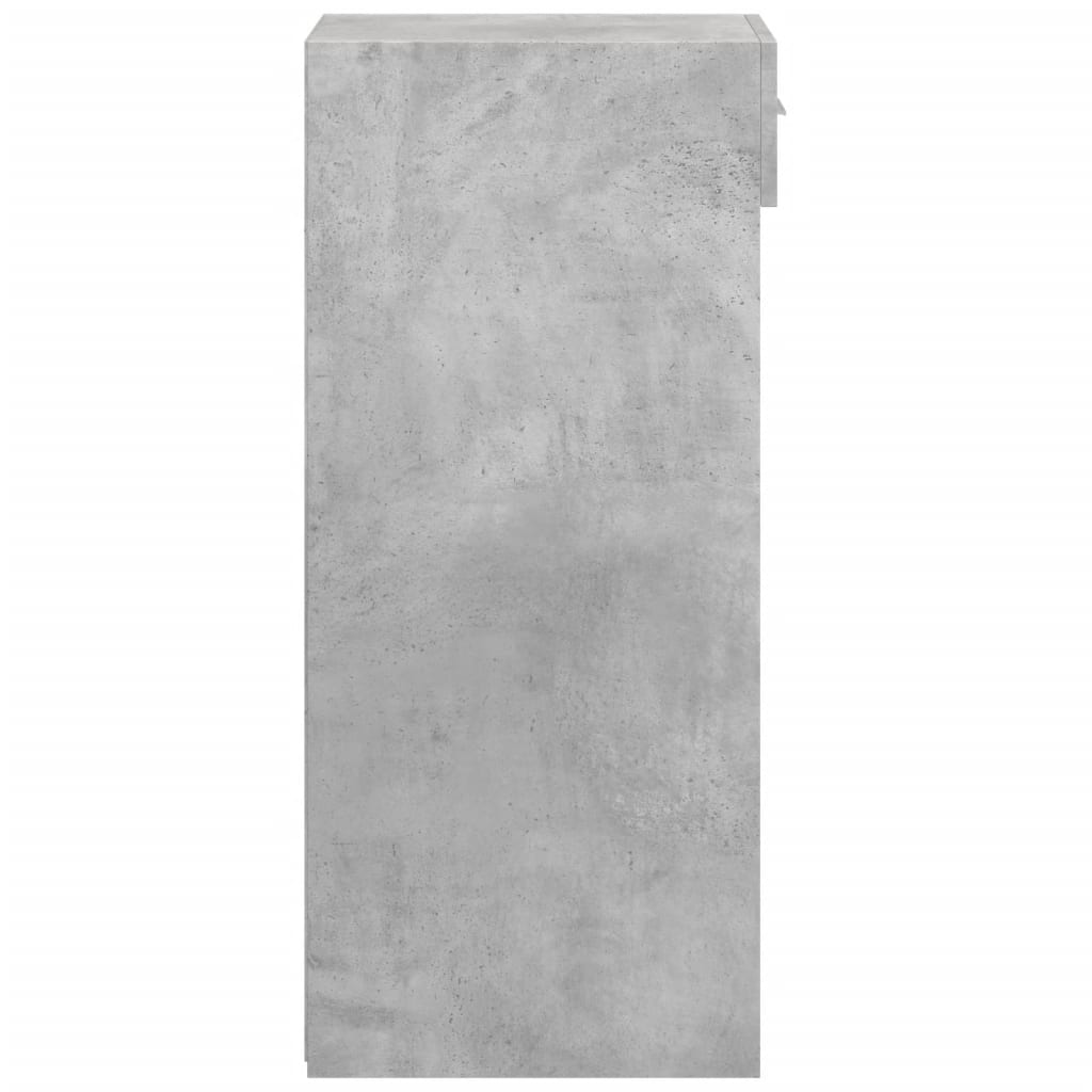 Dulap, gri beton, 30x42,5x93 cm, lemn prelucrat