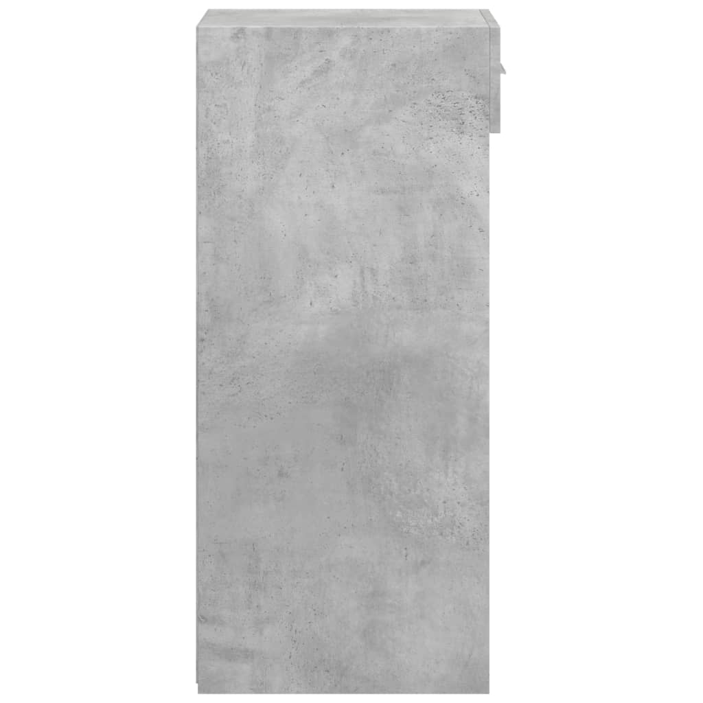 Dulap, gri beton, 40x42,5x93 cm, lemn prelucrat