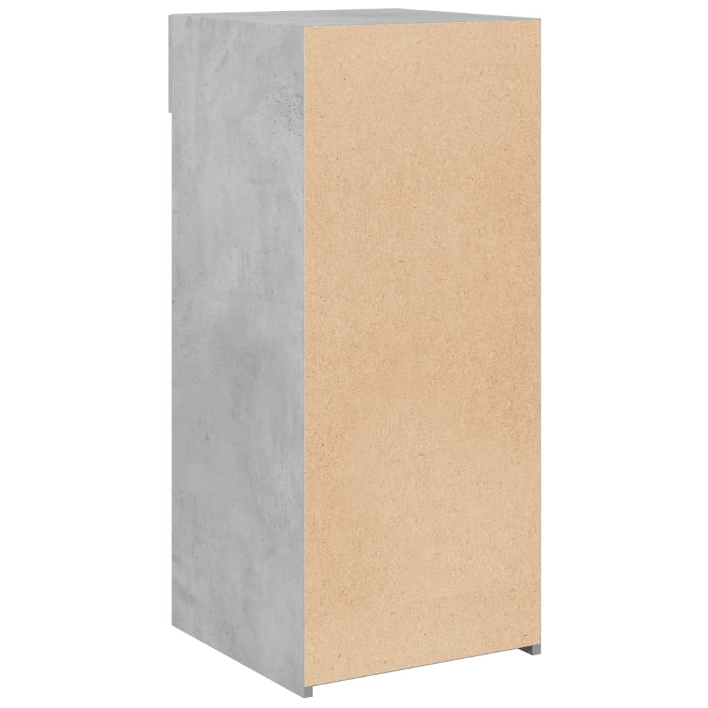 Dulap, gri beton, 40x42,5x93 cm, lemn prelucrat