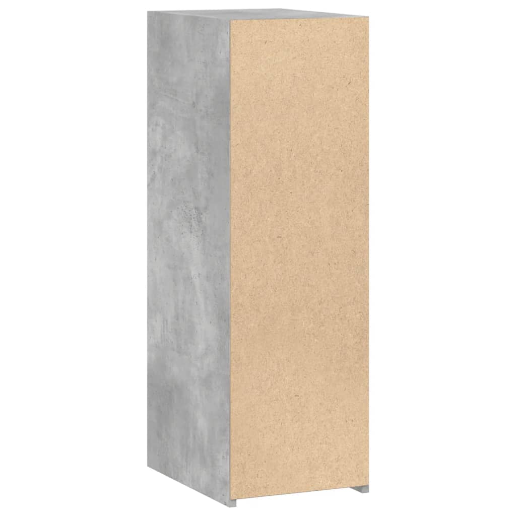 Dulap, gri beton, 30x41x93 cm, lemn prelucrat