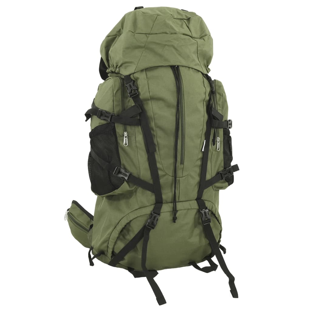 Rucsac de drumeție, verde kaki, 60 L, țesătură oxford