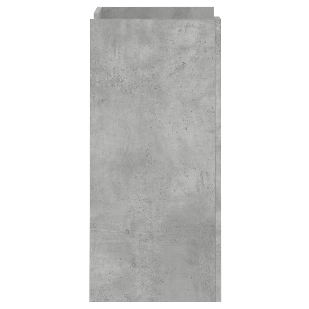 Dulap, gri beton, 45x35x75 cm, lemn prelucrat