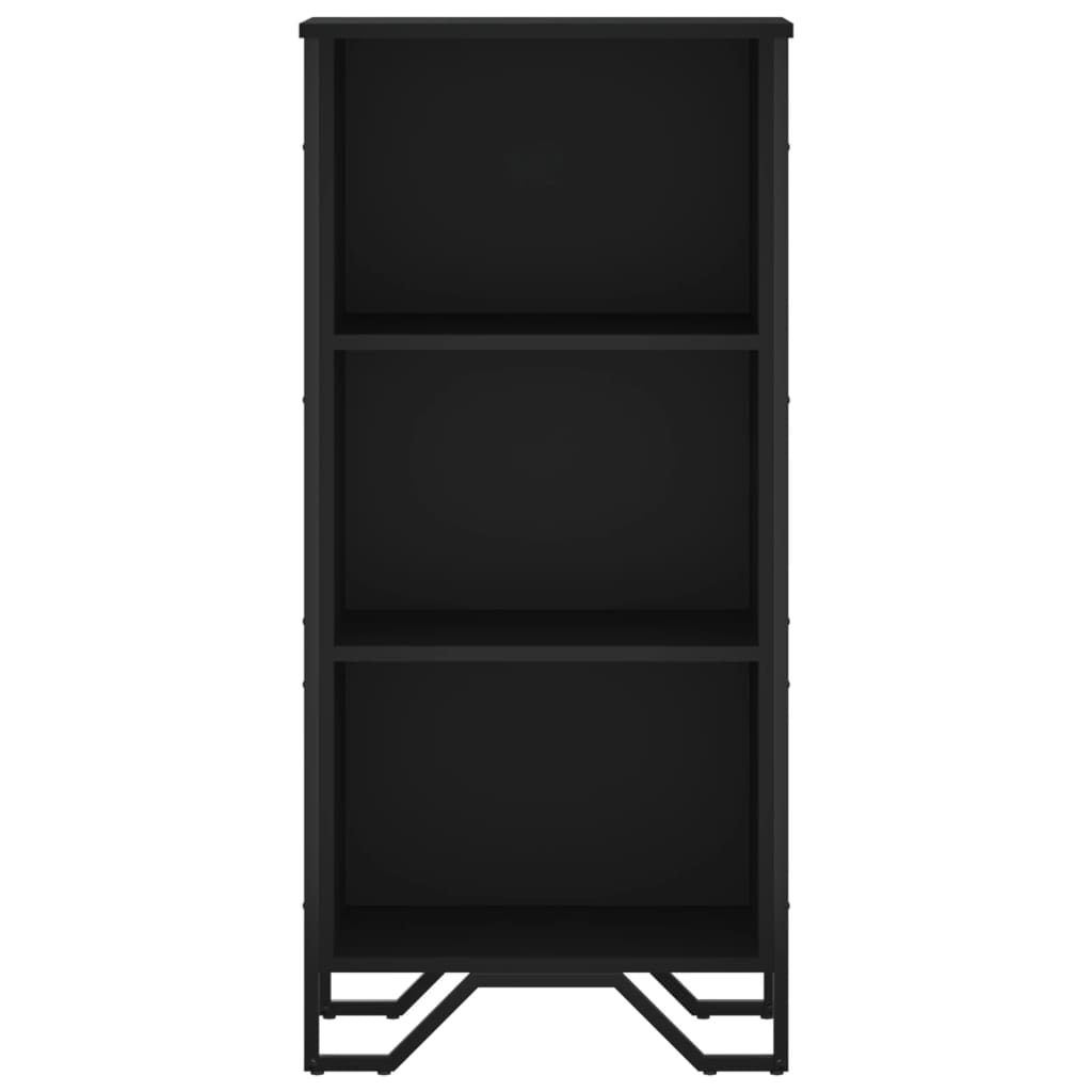 Bibliotecă, negru, 50x31x106 cm, lemn prelucrat