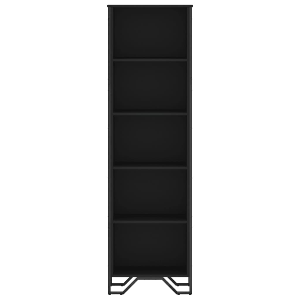 Bibliotecă, negru, 50x31x169 cm, lemn prelucrat