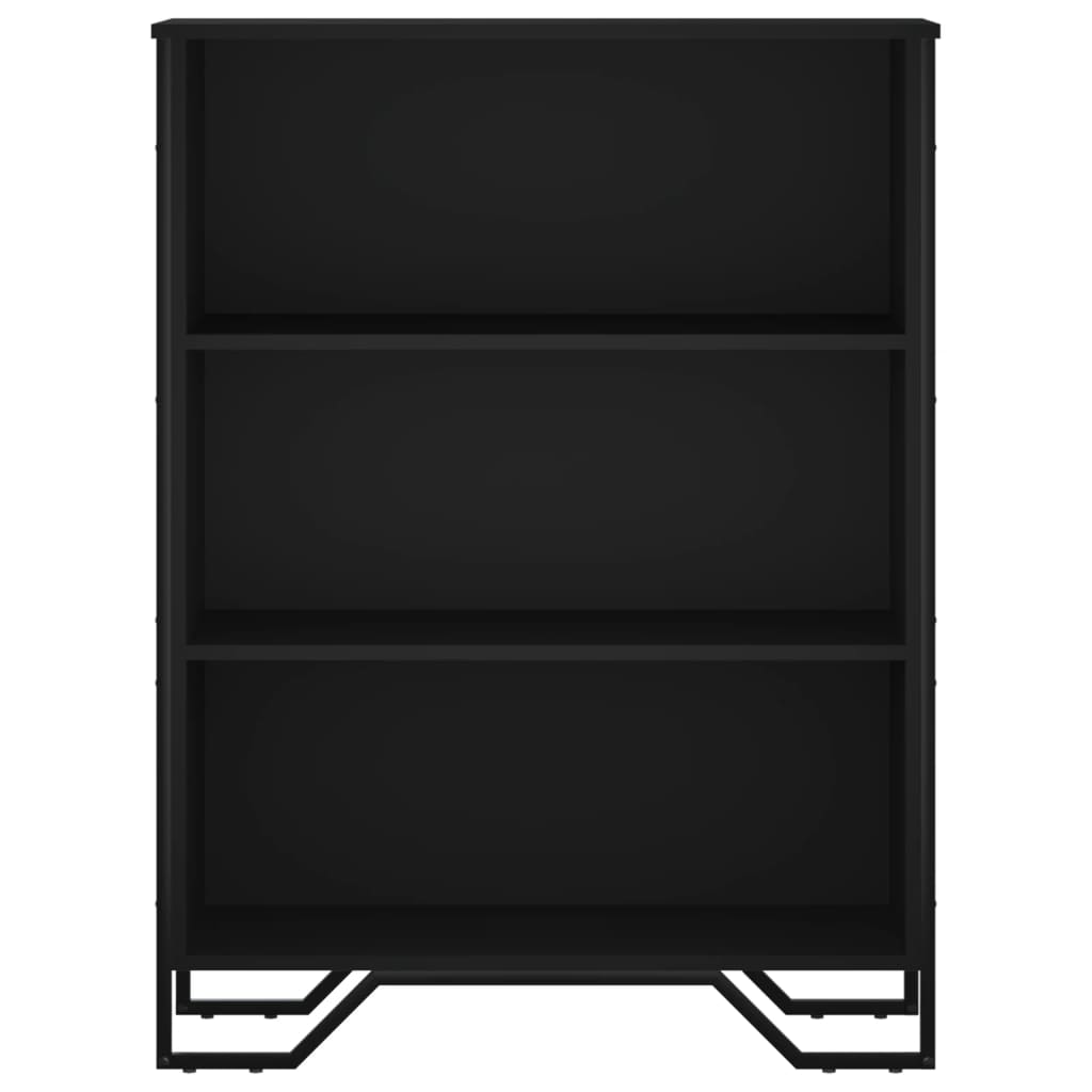 Bibliotecă, negru, 80x31x106 cm, lemn prelucrat