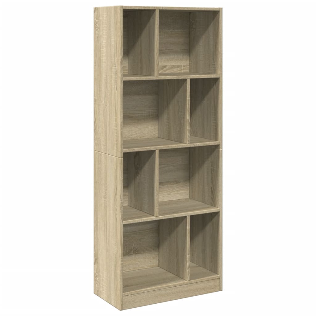 Bibliotecă, stejar sonoma, 57x28,5x141 cm, lemn prelucrat