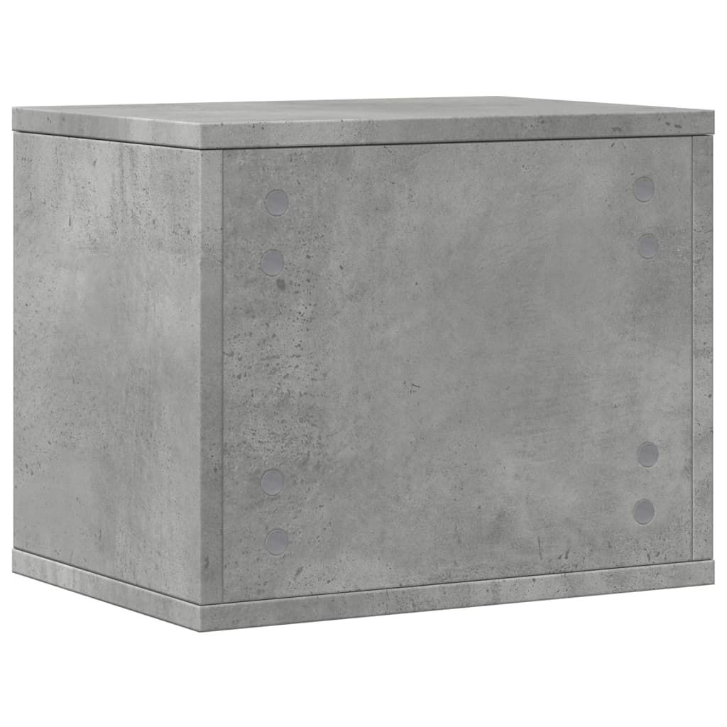 Organizator birou, gri beton, 36x26x29,5 cm lemn prelucrat