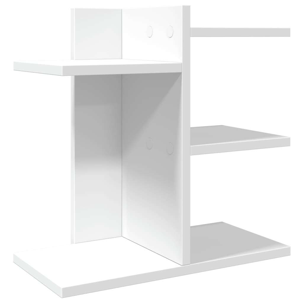 Organizator de birou, alb, 42x21,5x42 cm, lemn prelucrat