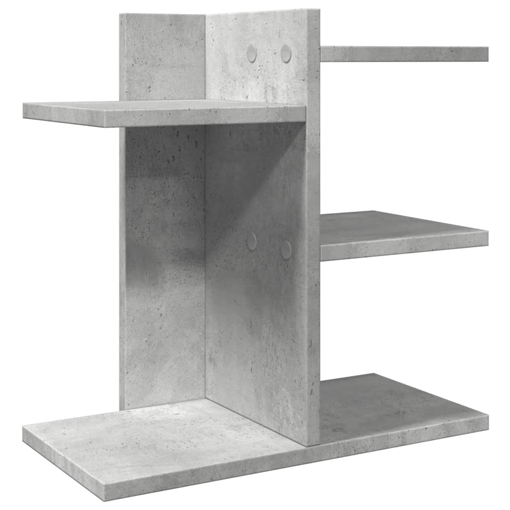 Organizator birou, gri beton, 42x21,5x42 cm lemn prelucrat