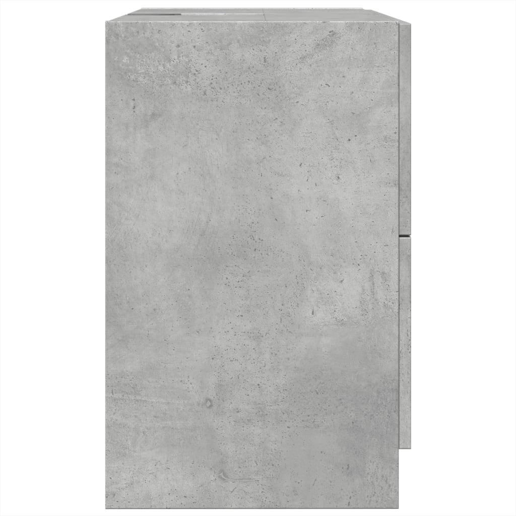 Dulap de chiuvetă, gri beton, 59x37x59 cm, lemn prelucrat