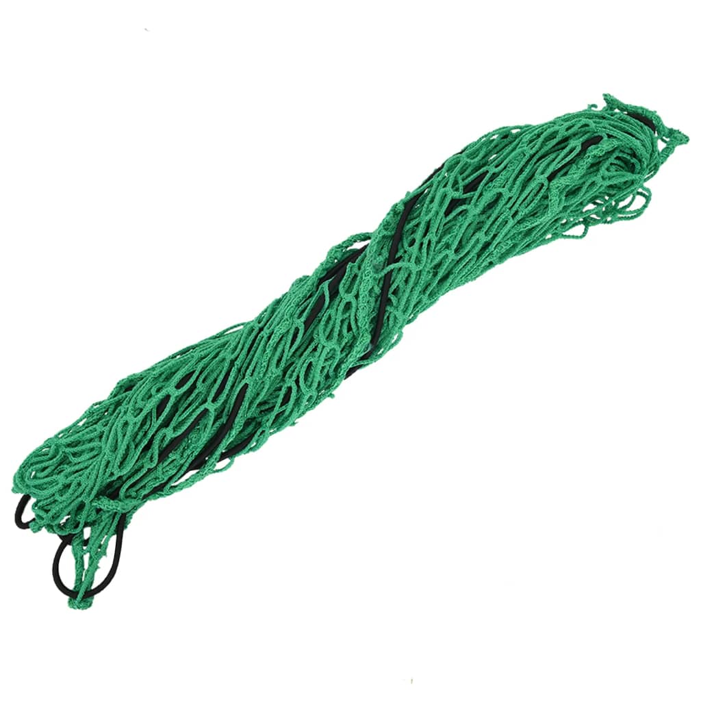 Plasă de remorcă cu funie elastică, verde, 2,1x1,25 m, PP