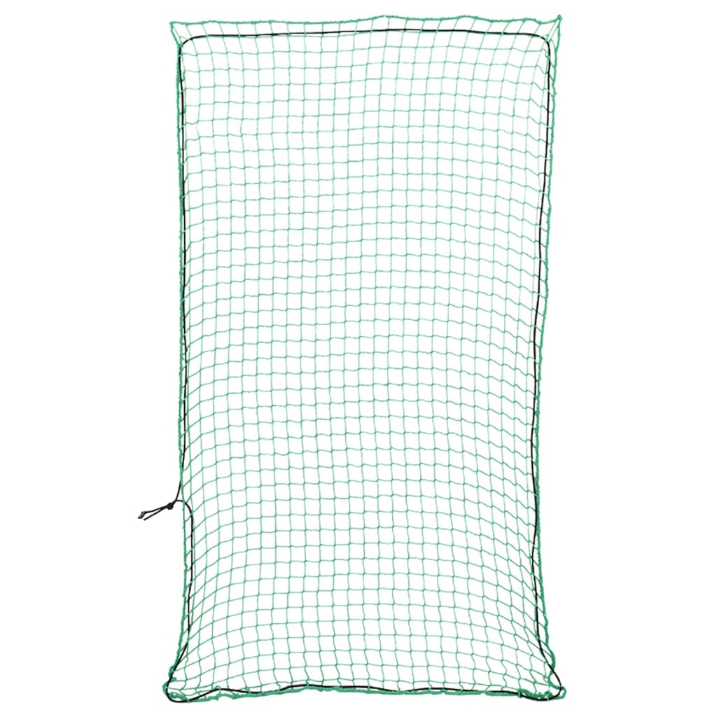 Plasă de remorcă cu funie elastică, verde, 3x1,65 m, PP