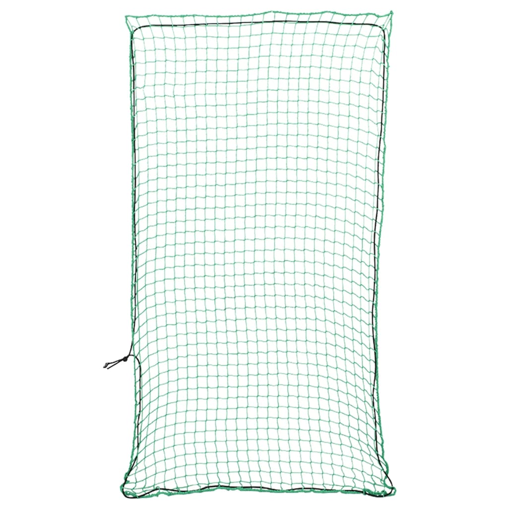 Plasă de remorcă cu funie elastică, verde, 6x3 m, PP