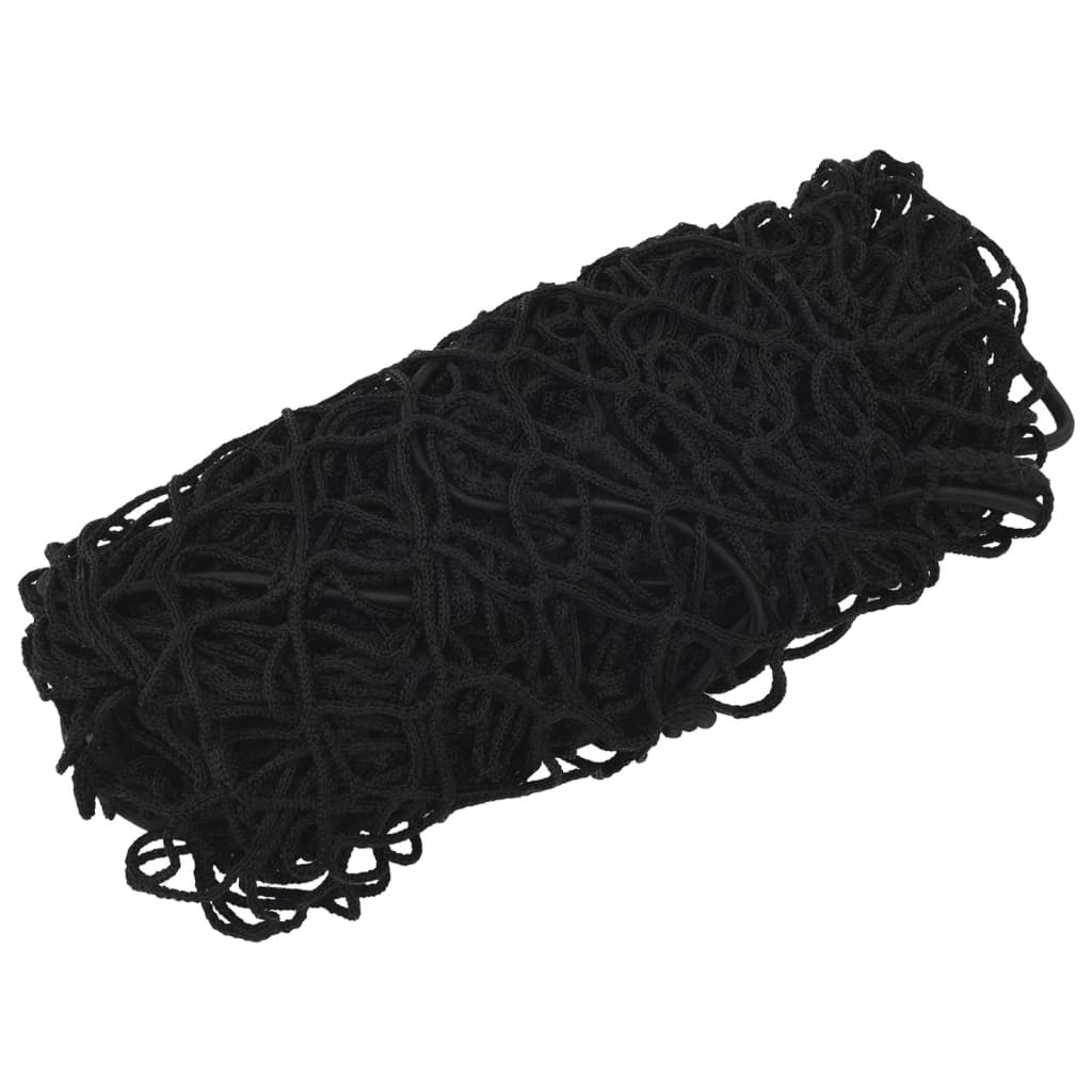 Plasă de remorcă cu funie elastică, negru, 3x1,65 m, PP