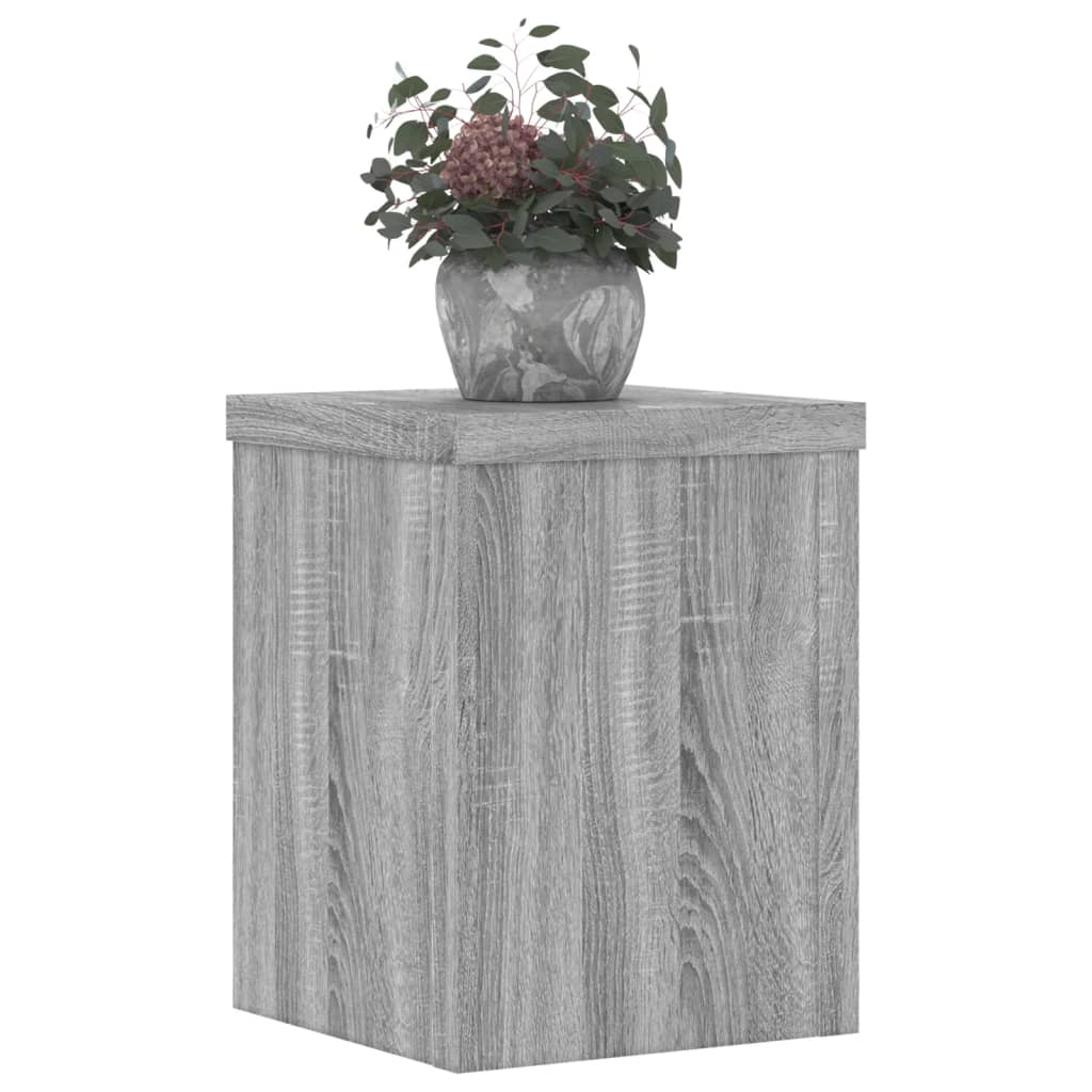 Suporturi de plante 2 buc. gri sonoma 15x15x20cm lemn prelucrat