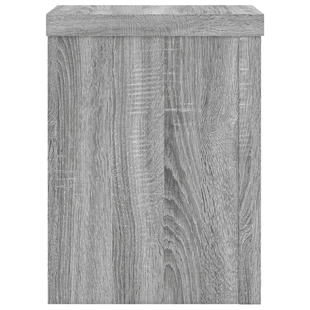 Suporturi de plante 2 buc. gri sonoma 15x15x20cm lemn prelucrat