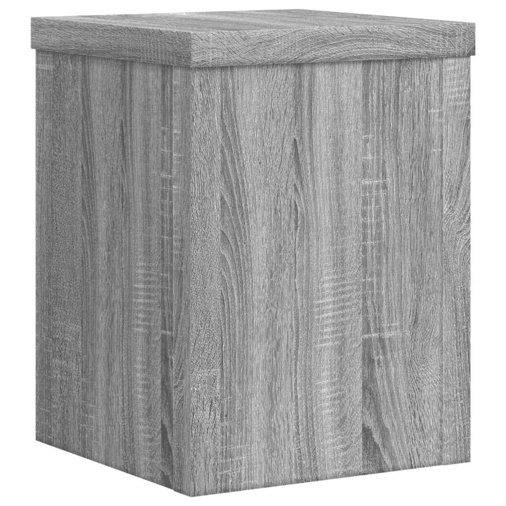 Suporturi de plante 2 buc. gri sonoma 15x15x20cm lemn prelucrat