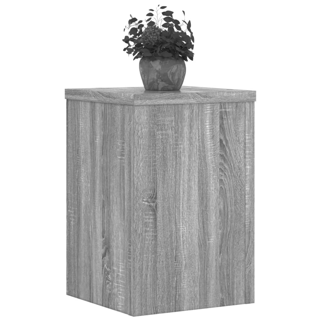 Suporturi de plante 2 buc. gri sonoma 20x20x30 lemn prelucrat