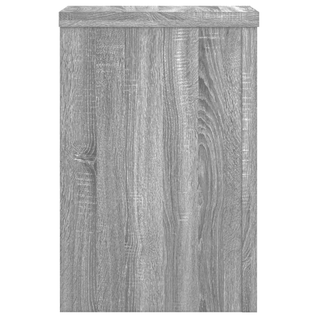 Suporturi de plante 2 buc. gri sonoma 20x20x30 lemn prelucrat