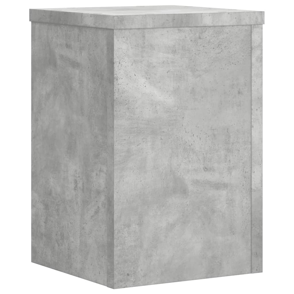 Suport de plante, 2 buc., gri beton, 25x25x35 cm lemn prelucrat