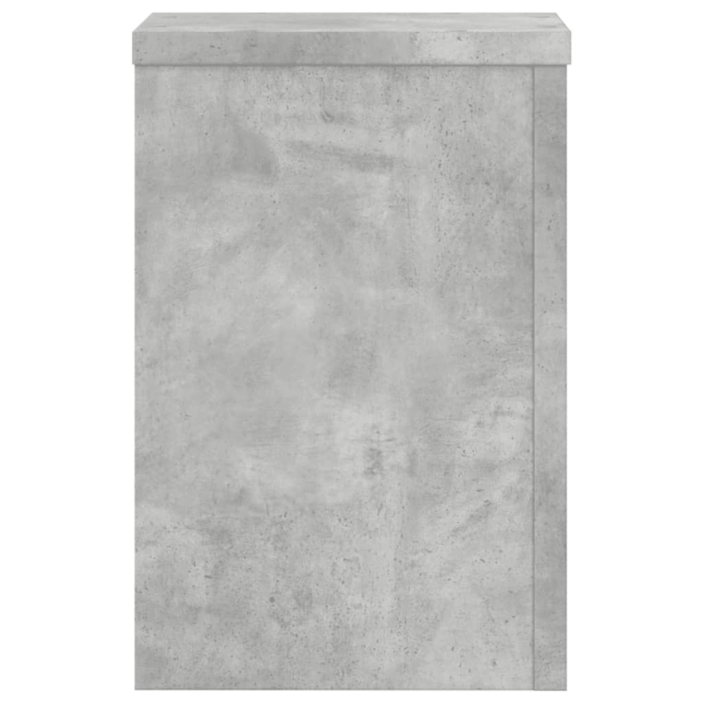 Suport de plante, 2 buc., gri beton, 25x25x35 cm lemn prelucrat