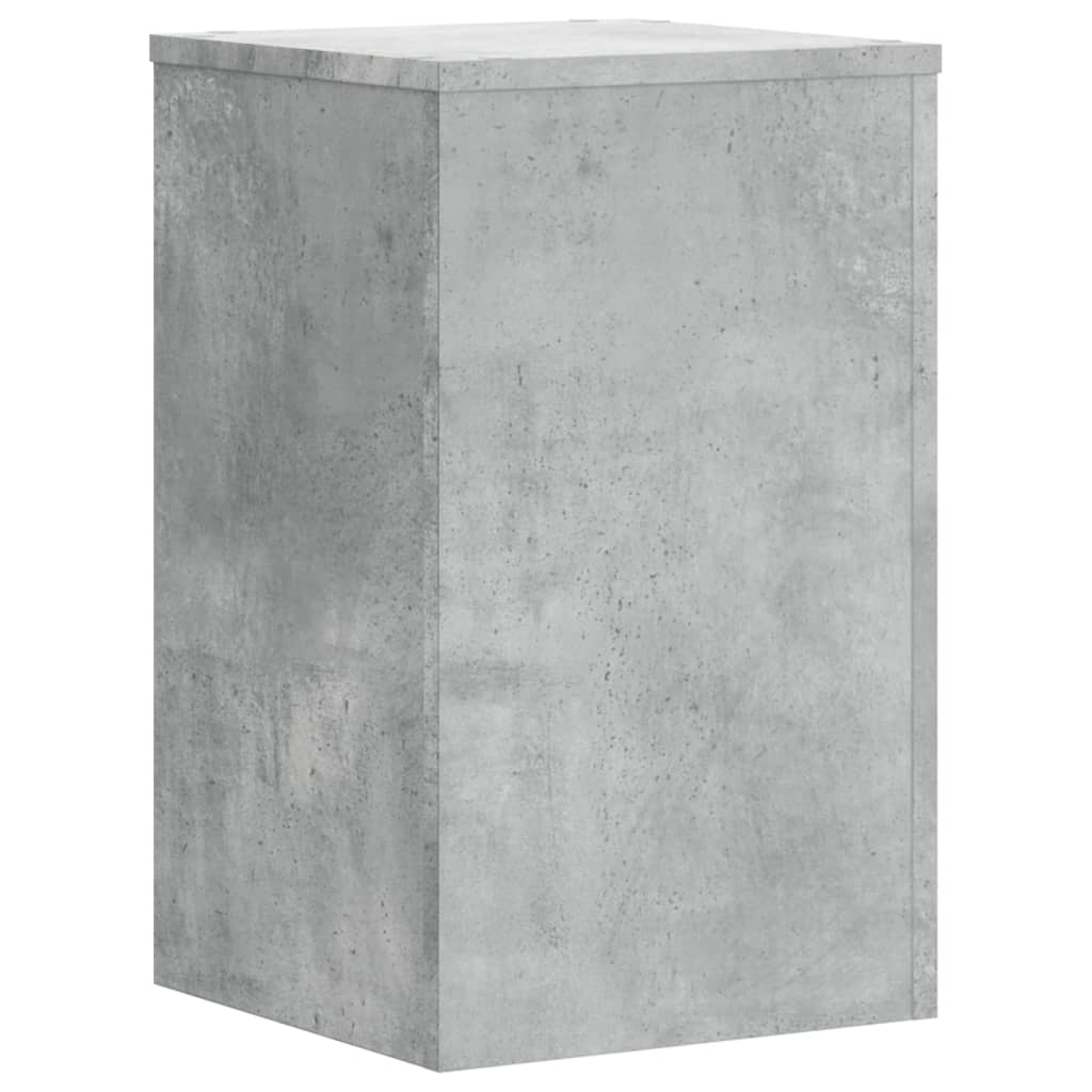 Suport de plante, 2 buc., gri beton, 30x30x50 cm lemn prelucrat