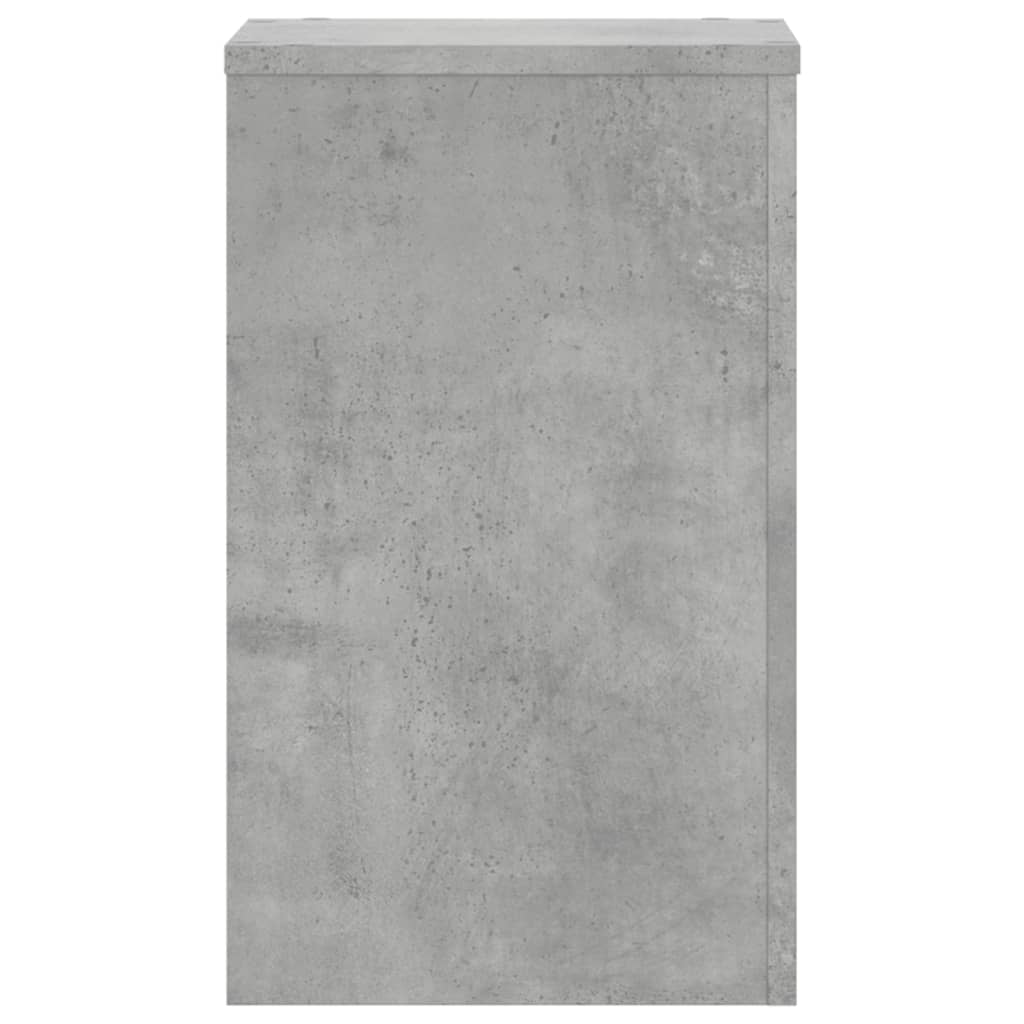 Suport de plante, 2 buc., gri beton, 30x30x50 cm lemn prelucrat