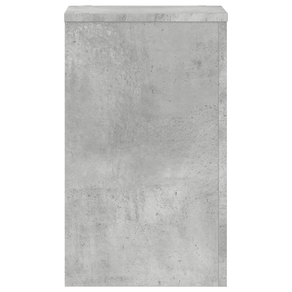 Suport de plante, 2 buc., gri beton, 30x30x50 cm lemn prelucrat