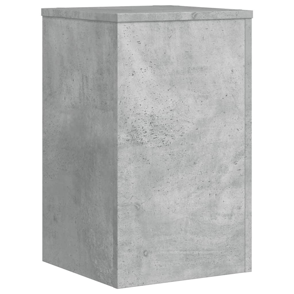 Suport de plante, 2 buc., gri beton, 30x30x50 cm lemn prelucrat