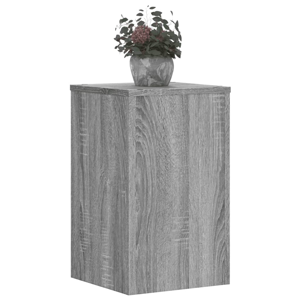 Suporturi plante 2 buc gri sonoma 30x30x50 cm lemn prelucrat