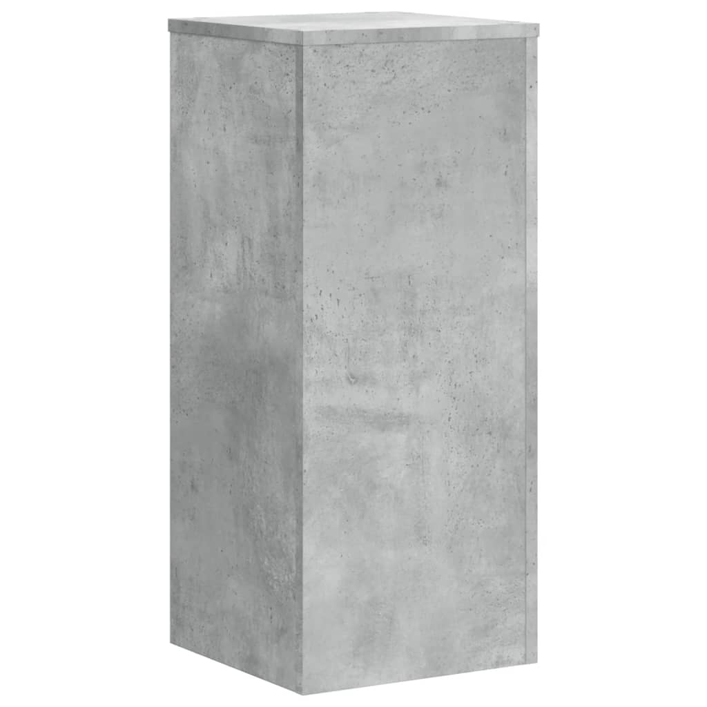 Suport de plante, 2 buc., gri beton, 30x30x70 cm lemn prelucrat