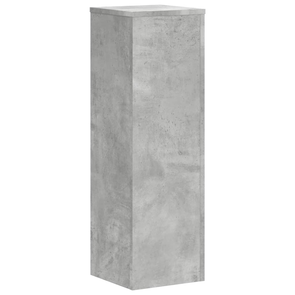 Suport de plante, 2 buc., gri beton, 25x25x80 cm lemn prelucrat