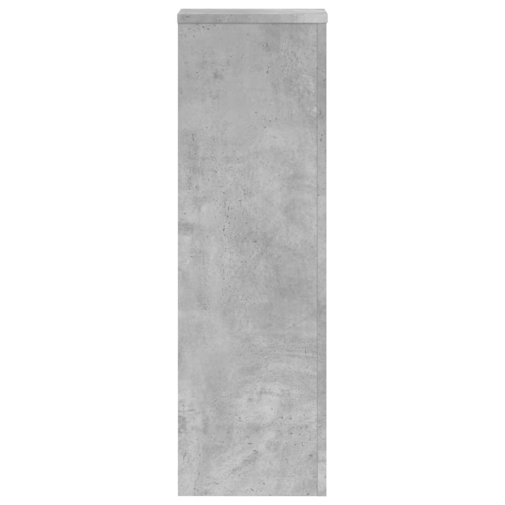 Suport de plante, 2 buc., gri beton, 25x25x80 cm lemn prelucrat