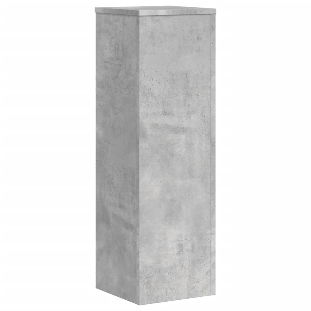 Suport de plante, 2 buc., gri beton, 25x25x80 cm lemn prelucrat