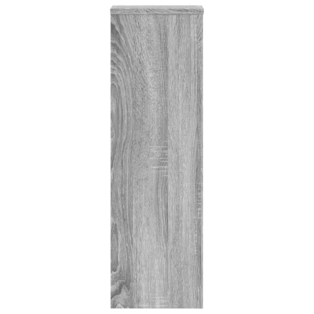 Suporturi de plante 2 buc. gri sonoma 25x25x80cm lemn prelucrat