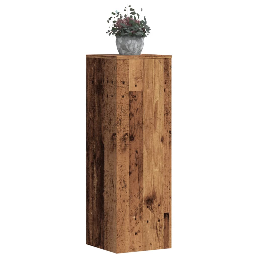 Suport de plante, lemn vechi, 33x33x100 cm, lemn prelucrat