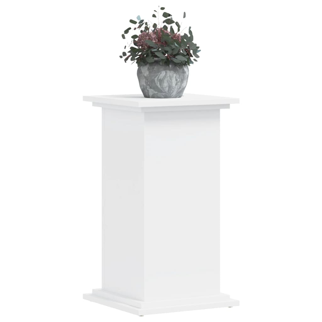 Suport de plante, alb, 33x33x60 cm, lemn prelucrat