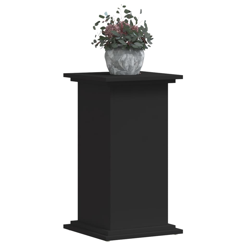 Suport de plante, negru, 33x33x60 cm, lemn prelucrat