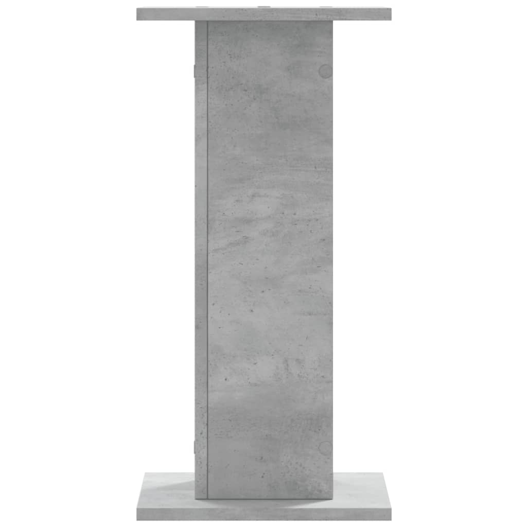 Suport de plante, 2 buc., gri beton, 30x30x60 cm lemn prelucrat