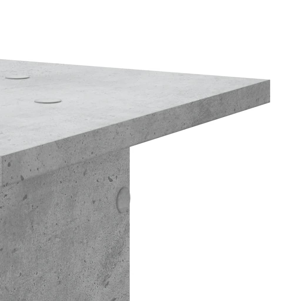 Suport de plante, 2 buc., gri beton, 30x30x60 cm lemn prelucrat