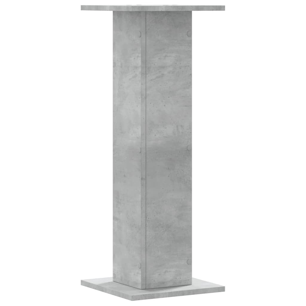 Suport de plante, 2 buc., gri beton, 30x30x80 cm lemn prelucrat