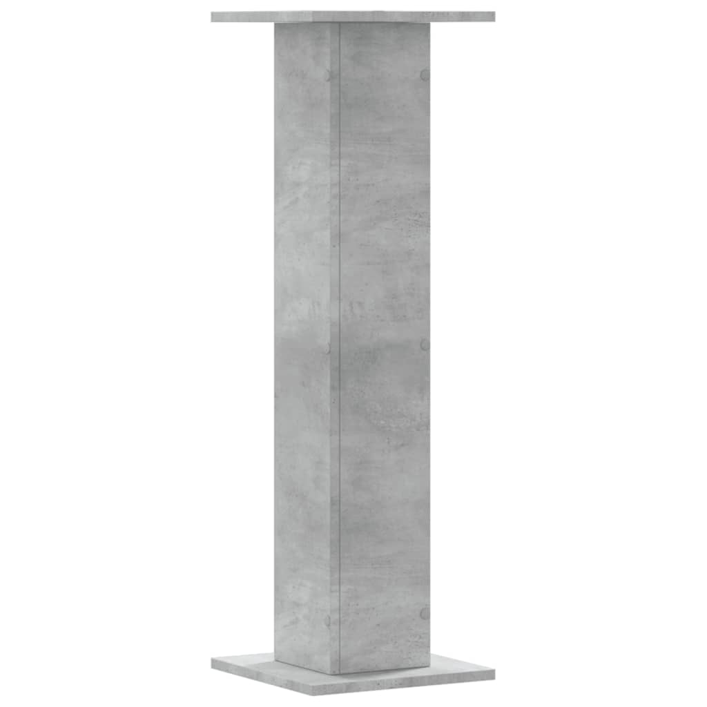 Suport de plante, 2 buc., gri beton, 30x30x95 cm lemn prelucrat