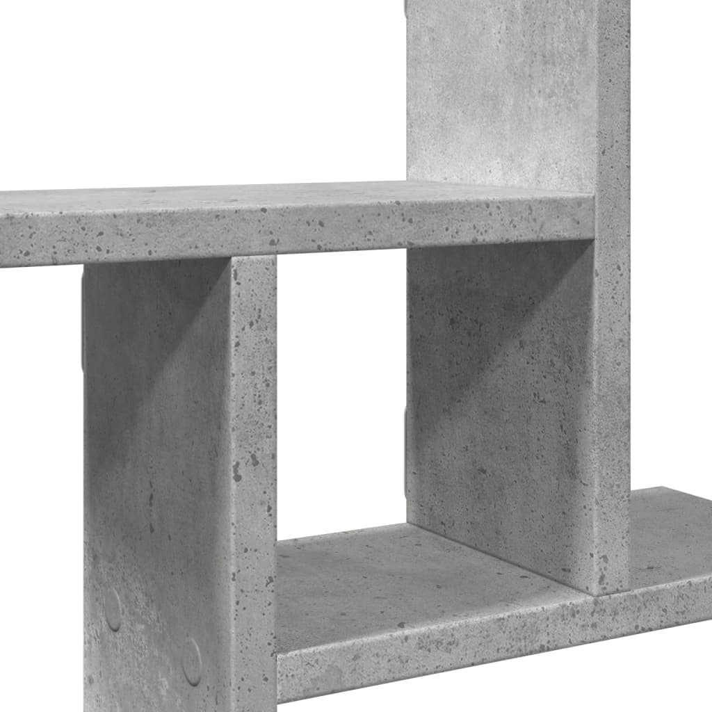 Rafturi perete, 2 buc., gri beton, 38x12x38 cm, lemn prelucrat