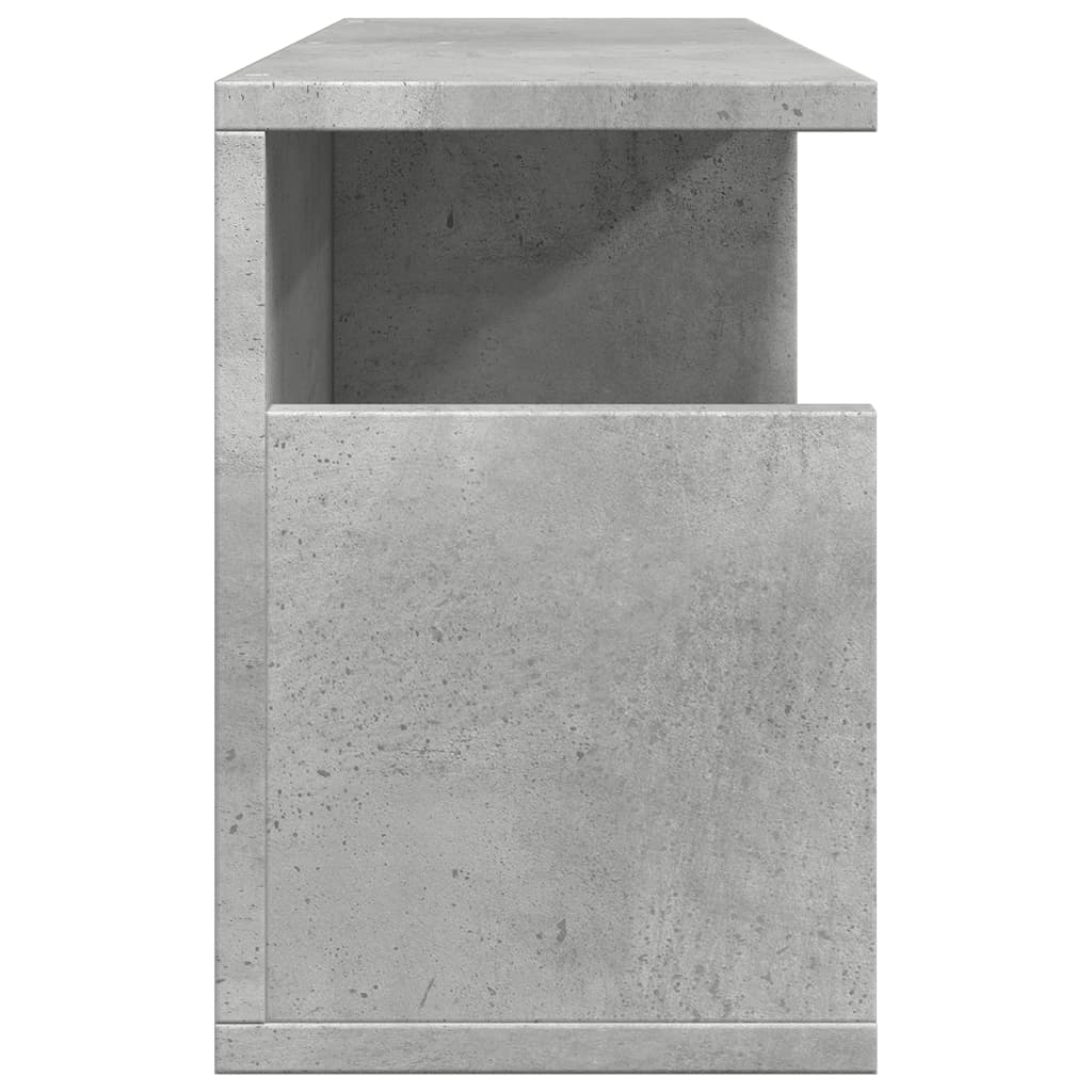 Dulap de perete, gri beton, 60x20x30 cm, lemn prelucrat