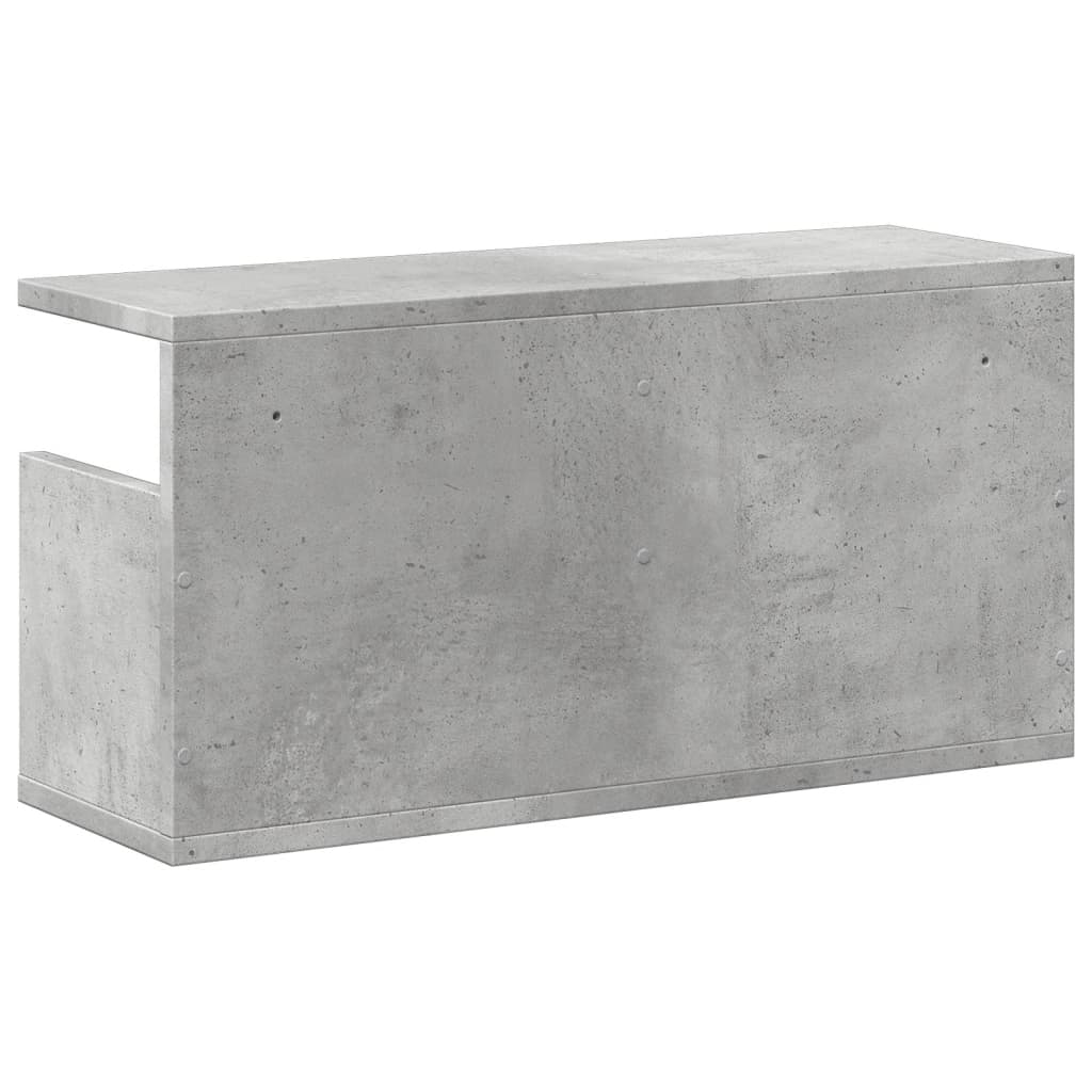 Dulap de perete, gri beton, 60x20x30 cm, lemn prelucrat