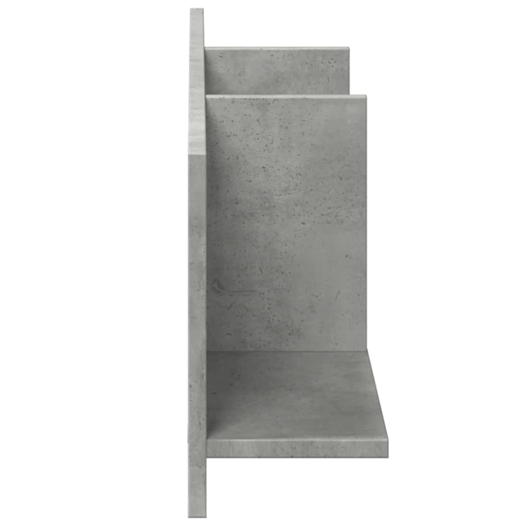 Dulap de perete, gri beton, 100x16,5x30 cm, lemn prelucrat