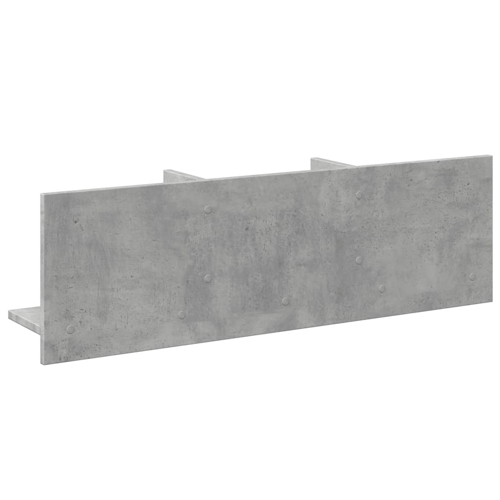 Dulap de perete, gri beton, 100x16,5x30 cm, lemn prelucrat