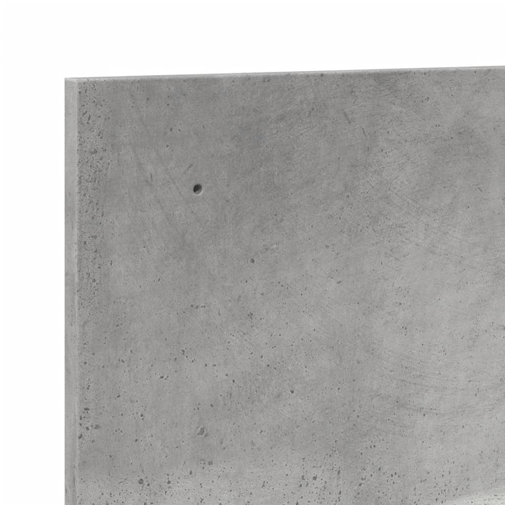 Dulap de perete, gri beton, 100x16,5x30 cm, lemn prelucrat