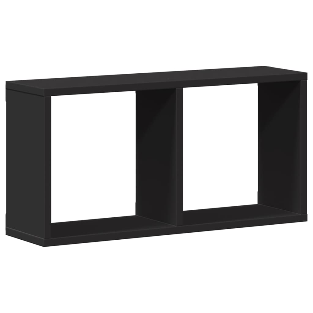 Dulap de perete, negru, 60x16x30 cm, lemn prelucrat